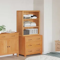 vidaXL Komplet shranjevalnega pohištva Rjava Konstruiran les