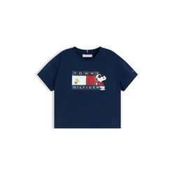 TOMMY HILFIGER Majica PEANUTS mornarska/rumena/rdeča/bela