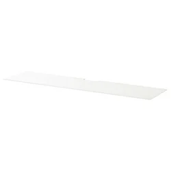 BESTA Gornji panel za TV, staklo/bela, 180x40 cm