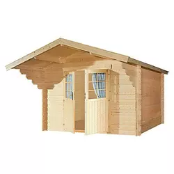 Drvena kućica Stockholm 2 (Drvo, Baza: 7,5 m2, Debljina stijenke: 28 mm)