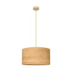 Luster na sajli ALBA 1xE27/15W/230V, prečnik 45 cm, braon