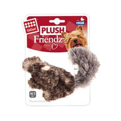 GiGwi Igrača za pse Plush Friendz veverica siva pliš
