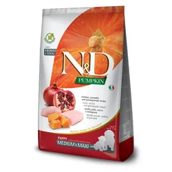 N&D Suva hrana za štence sa ukusom piletine, bundeve i nara Medium&Maxi 2.5kg