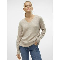 VERO MODA Pulover, bež