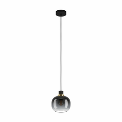 Eglo 99616 - Luster na sajli OILELLA 1xE27/40W/230V siva