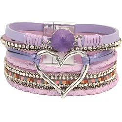 Zapestnica AG - 38815 Heart - Vijolična / Roza KP38815