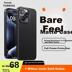 Torras Maska za mobilni telefon Apple 16 Pro Max, Crna