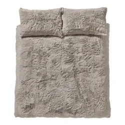 Rjava podaljšana posteljnina za zakonsko posteljo iz mikropliša 230x220 cm Cuddly – Catherine Lansfield