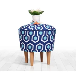 Atelier del Sofa Tabure 42cm Plavo-Belo