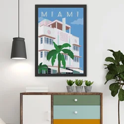 Wallity Uramljena slika Miami, 55x75 cm