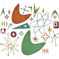 Sizzix 664152 Šablona za rezanje Atomski elementi 25 Kosov