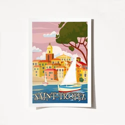 Wallity Poster Saint Tropez-2008, 42x59,4 cm