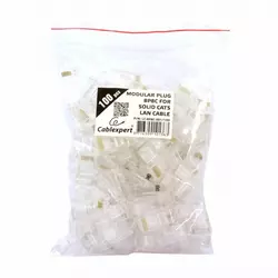 GEMBIRD LC-8P8C-001/100 Modular plug 8P8C 30u CAT5 gold plated, 100 u pakovanju 19927