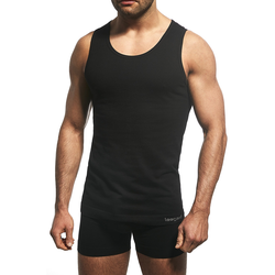 moška majica brez rokavov LEEGARD Ares brezšivna, črna