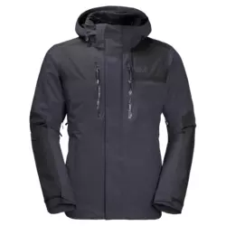 Jack Wolfskin JASPER 3IN1 M, muška jakna za planinarenje, crna 1108392