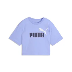 Essentials 2 Colour No. 1 PUMA Logo Short Length Tee Youth, Age, Intense Lavender, 7-8Y
