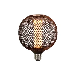 Searchlight 26003BK - LED dekorativna sijalica WIRE MESH E27/4,5W/230V 2700K