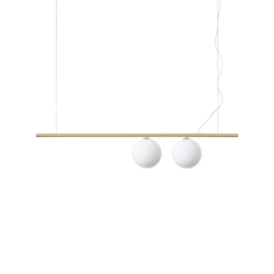 Ideal Lux - LED luster na sajli PERLINE 2xG9/3W/230V zlatan