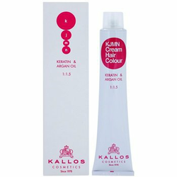 Kallos KJMN boja za kosu s keratinom, kolagenom i arganovim uljem nijansa 8.43 l Intense Coral Red (Cream Hair Colour 1:1.5) 100 ml