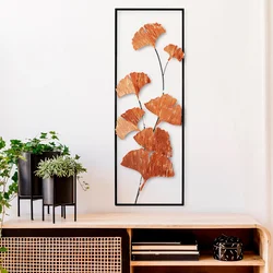 Wallity Zidna dekoracija Raspberry 3, 32x90x4 cm, Zlatne boje
