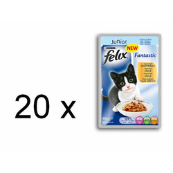 FELIX mokra hrana za mačiće Fantastic, piletina, 20x100g