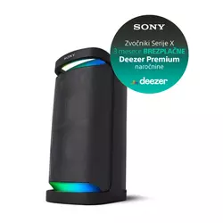 SONY visoko zmogljivi brezžični prenosni zvočnik SRS-XP700, črn