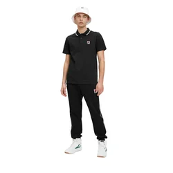 Fila Polo Neck T-Shirt Mens Black