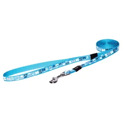 Rogz Reflektujući povodac za pse Trendy Blue Bones - M