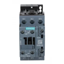 Siemens Močnostni kontaktor 12A 3P 24V DC 1NO 1NC S0 3RT2024-1BB40
