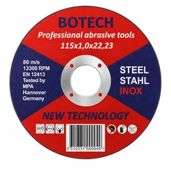 Botech Rezna ploča, Inox, 115x1x22mm
