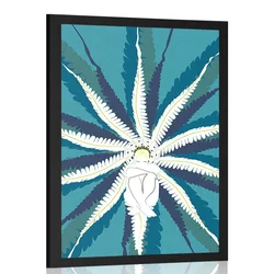 Plakat ženska v svetu listov - 30x45 no frame