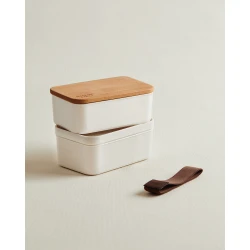 MADAME COCO Margot Set posudica, 2 kom, 500ml, 14.6x9x10.5cm, Bež