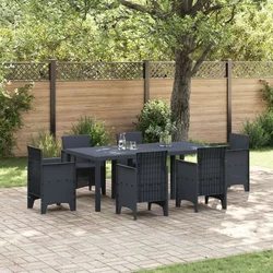 Stol za vrt Antracit 200 x 100 x 73 cm poliratan
