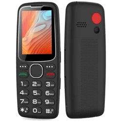 MEANIT telefon mobilni, 2.4 ekran, sos dugme, crni - senior 10 plus, crni
