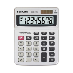 Sencor - Namizni kalkulator 1xLR41 srebrn