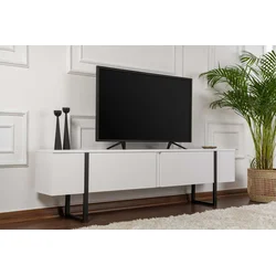 Nordure TV komoda, 180x45x30cm, Bela