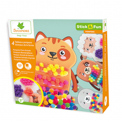Stick & Fun – okrasje s cofki – domače živali