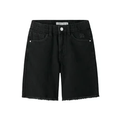 NAME IT Kavbojke črn denim