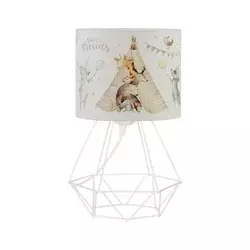Dečija stona lampa KIDS ROOM 1xE27/60W/230V, prečnik 18 cm, sa motivom životinjica