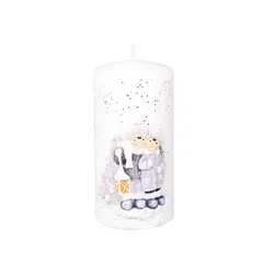 eoshop Sveča ZIMA PRAVLJICA VALJ Božič d7x14cm
