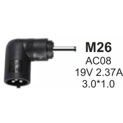 Gembird NPC-AC08 M26 Konektor za punjač, 65W-19V-2.37A, 3.0x1.1mm