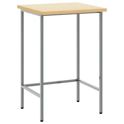Kutna stolica Siva 55 x 55 x 85 cm Čelik i inženjerska drva