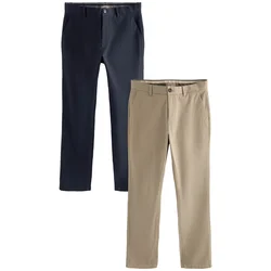 Next Chino hlače temno bež/mornarska