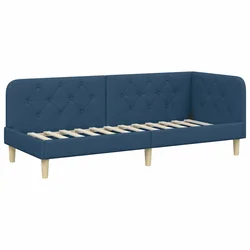 Vidaxl Kotna postelja Modra 80 x 200 cm blago