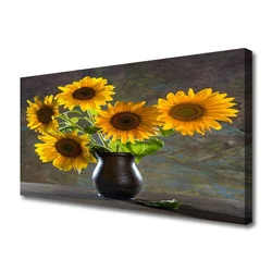tulup.si Slika na platnu Sončnica vase rastlin 125x50 cm