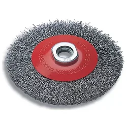Čelična žičana četka-konusna navoj M14 O 100 mm WOLFCRAFT
