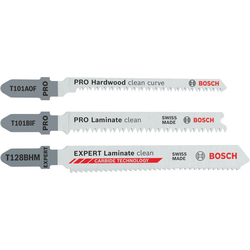 Bosch Set listova za ubodnu testeru 2607011947, Za laminat i tanke ploče, 15 komada