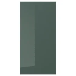 KALLARP Vrata, visoki sijaj temna sivo zelena, 40x80 cm