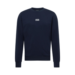 JACK & JONES Sweater majica, bijela / tamno plava