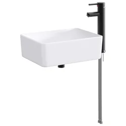 Umivaonik za kupaonicu Mat Crna 40,5 x 30,5 x 13 cm Metal